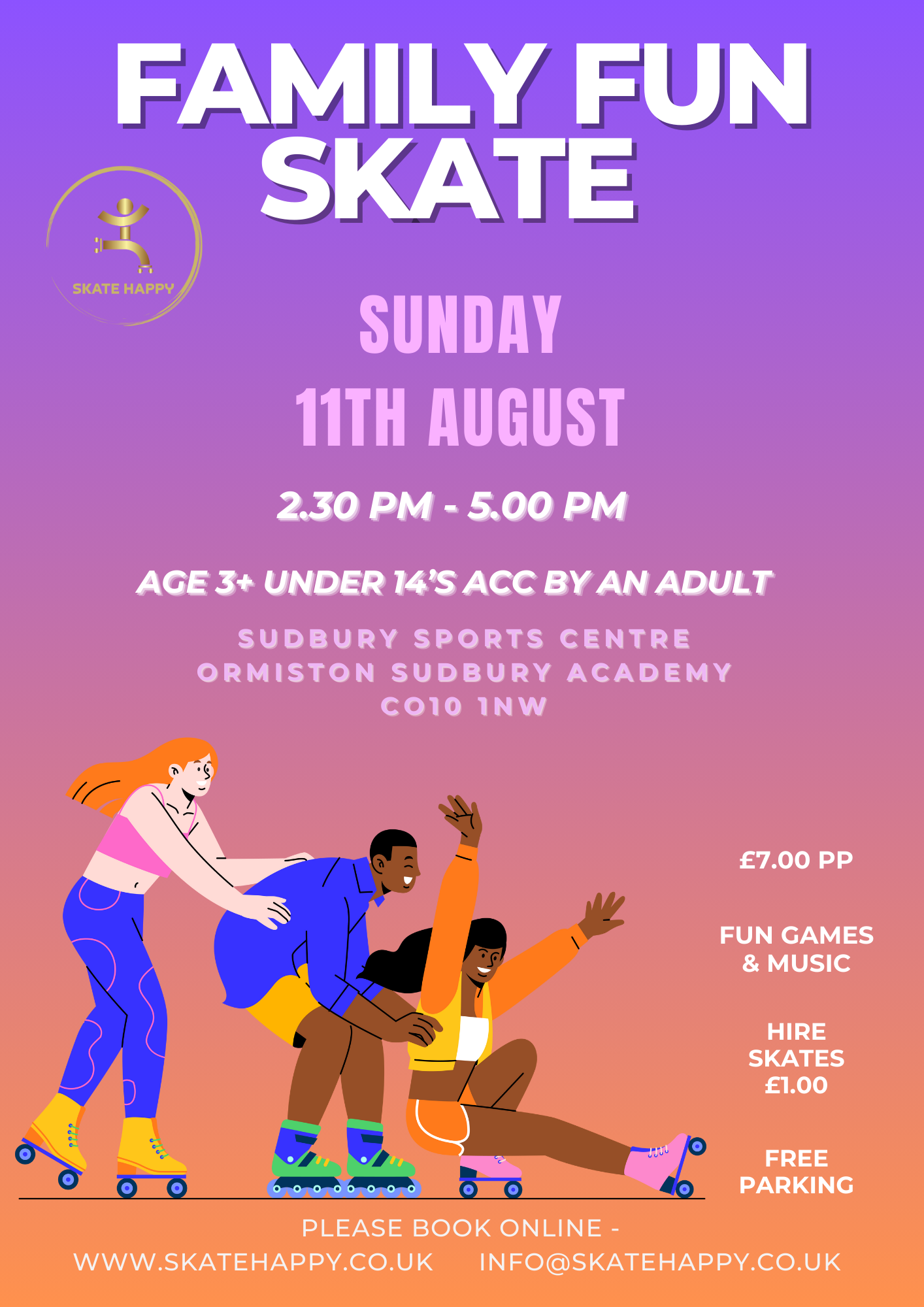 Sunday 22nd September: Family Fun Skate