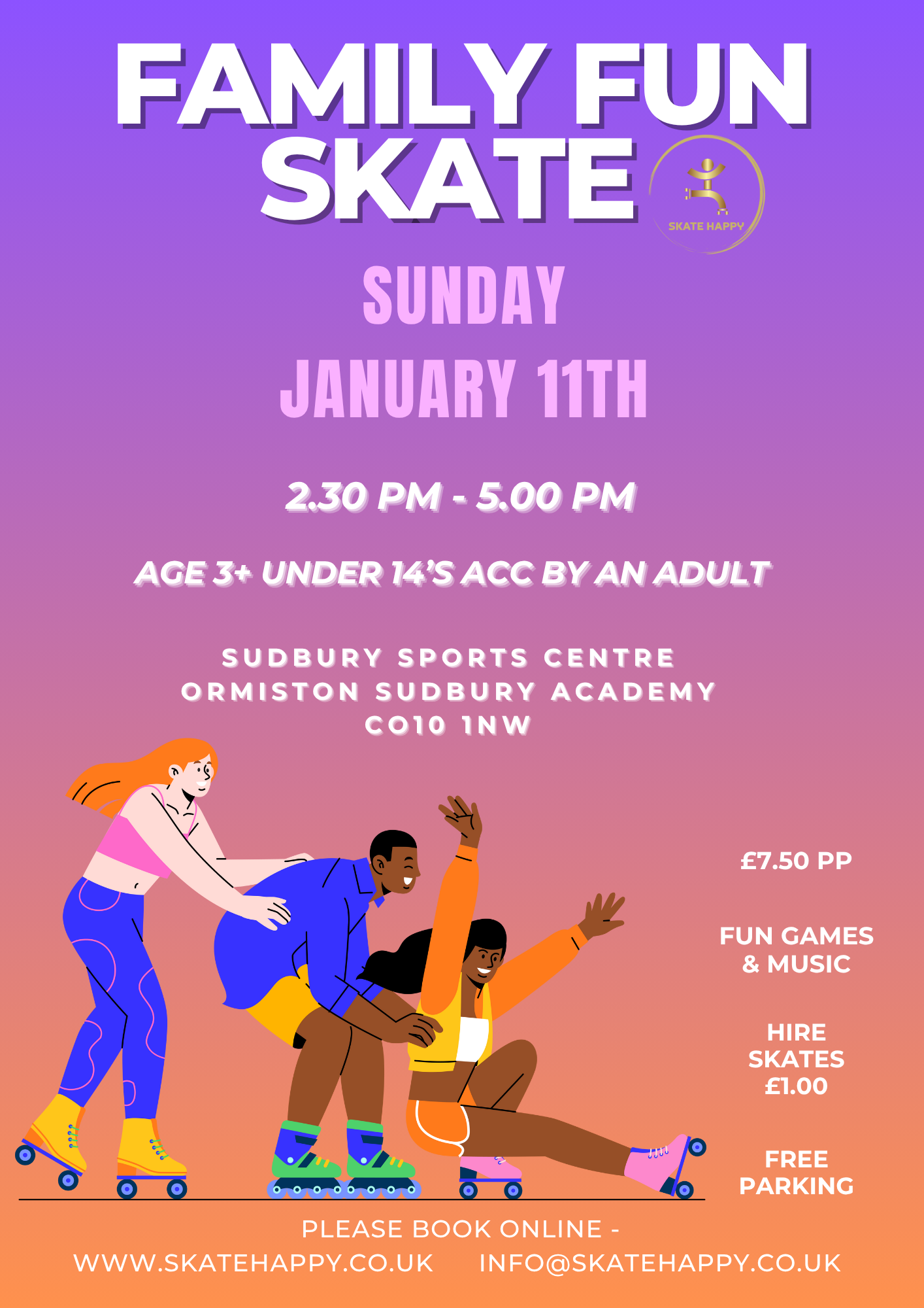 Sun 11th January Family Fun Skate