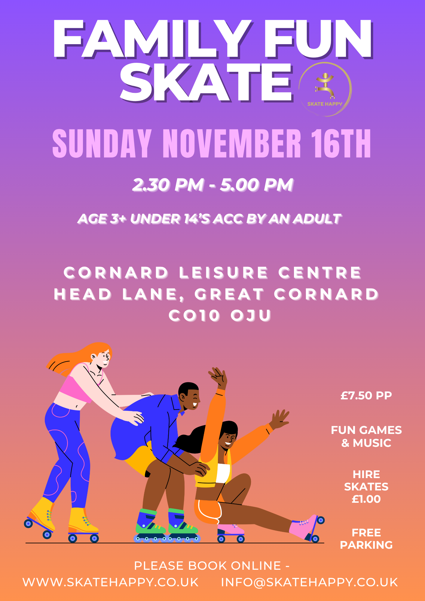 Sun 16th November Family Fun Skate