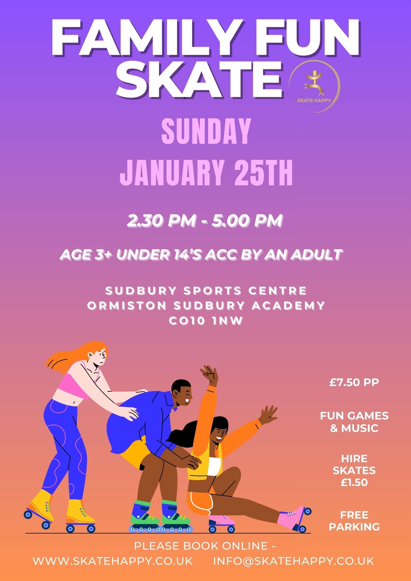Sun 25/1/26 Family Fun Skate