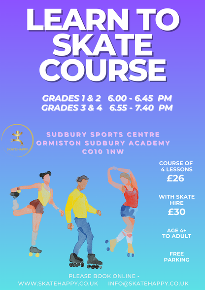 10th December  Learn to Skate Lessons (all ages) - Course of 4