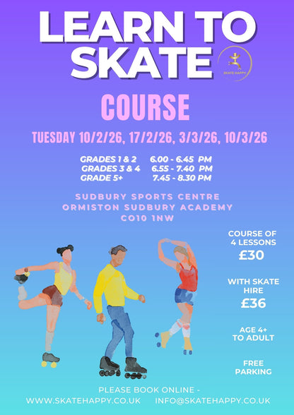 10/2/26: Learn to Skate Lessons (all ages) - Course of 4 Lessons