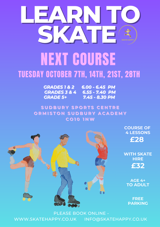 7th October: Learn to Skate Lessons (all ages) - Course of 4