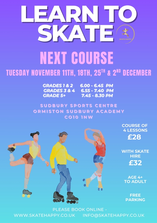 11th November: Learn to Skate Lessons (all ages) - Course of 4